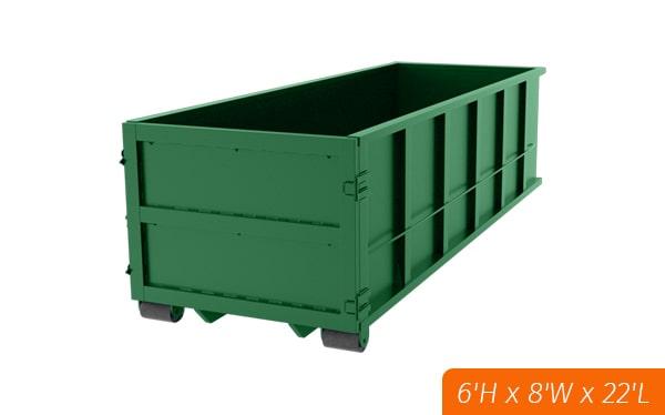 you can rent a 30 yard dumpster for a specified amount of time depending on your needs and the company's policies